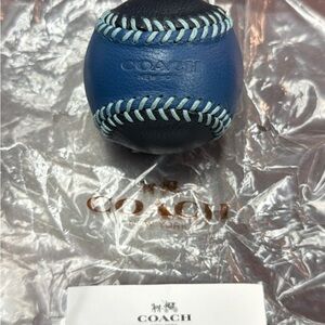 Coach Black and Blue Leather paperweight